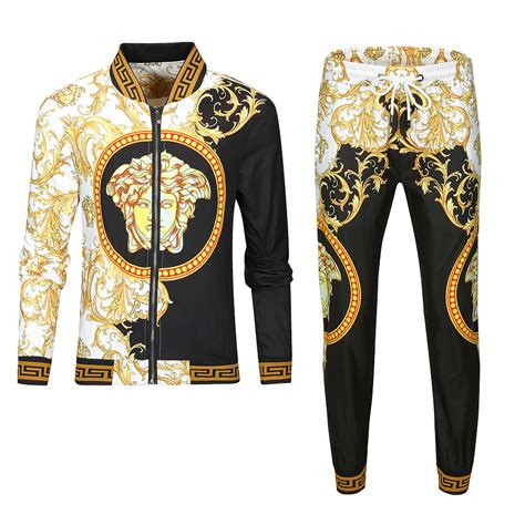 versace tracksuit mens with shoes|versace men's tracksuit alternatives.